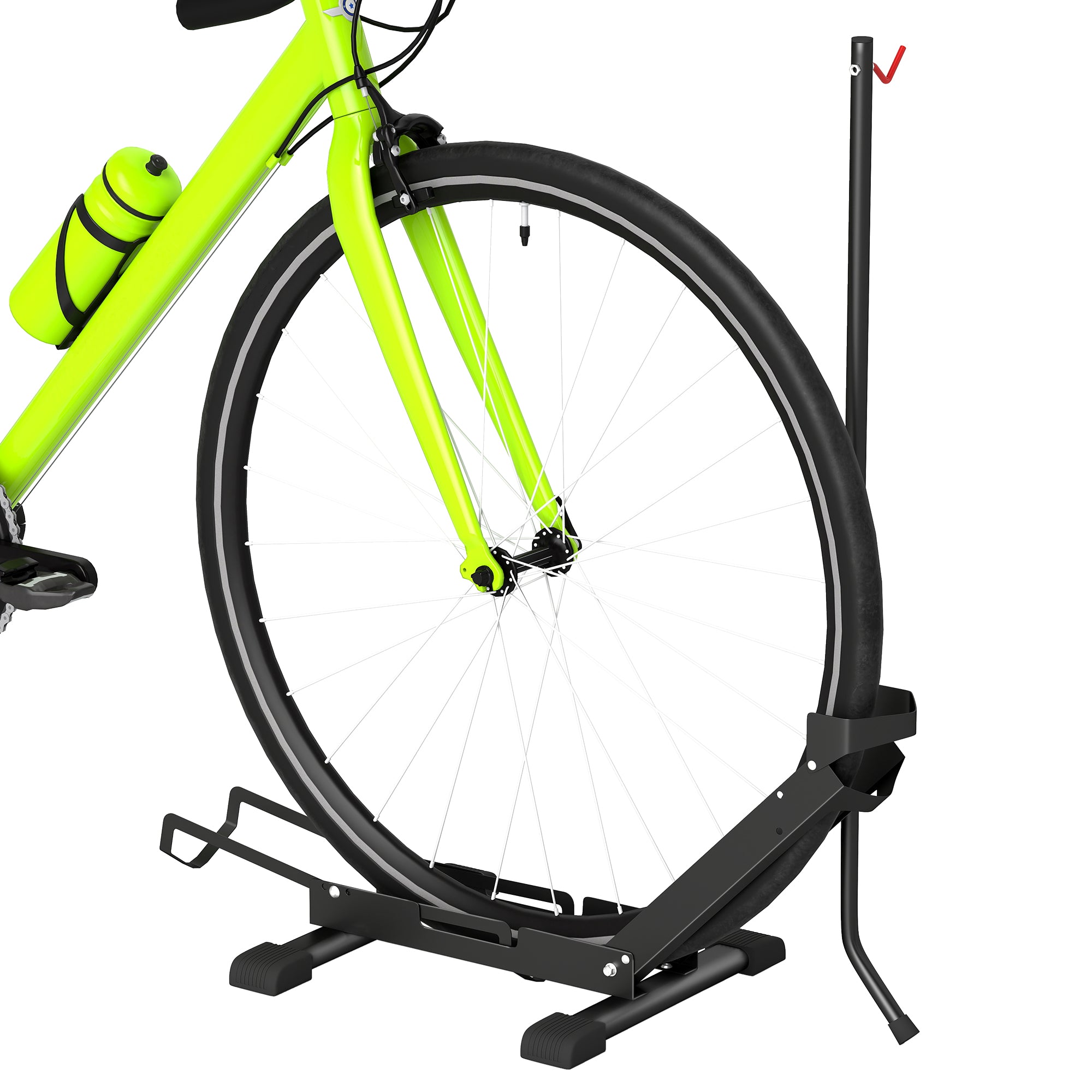 Bike Rack Support Adjustable Bike Rack with Support Tube, Steel and Plastic, 75x41x71-81 ...
