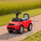AIYAPLAY Land Rover Licensed Ride-On Toy Car with Horn and Storage Space, 65.5x28x42 cm, Red