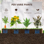 Outsunny Fir Wood Garden Bed, Screw-Free Assembly, 100x100x16cm