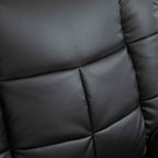HOMCOM Relaxing Chair with 8 Massage Points and 165° Reclining in Faux Leather, Black