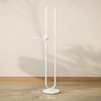 LED Floor Lamp in the Shape of a Musical Note with Adjustable Brightness and Pedal, 28x28x145 cm, White