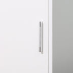 kleankin 5-Shelf Wooden Bathroom Cabinet with Opening Mirror Door, 32x28x162 cm, White