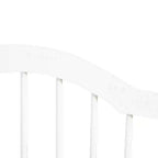 3 Section Folding Wooden Dog Gate, 154.5x29. 5x61cm, White - Borge' Group Limited