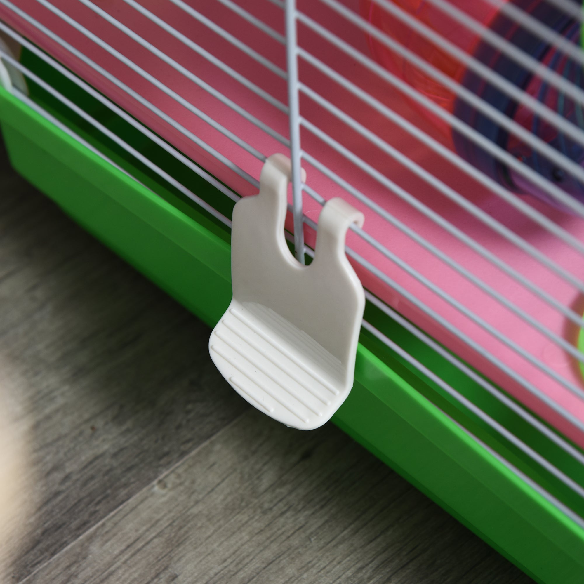 PawHut 5-Tier Hamster Cage with Handle with Colorful Tubes, Hamster Wheel, Ladders, House and Food Accessories, 46x30x58cm - Borgè