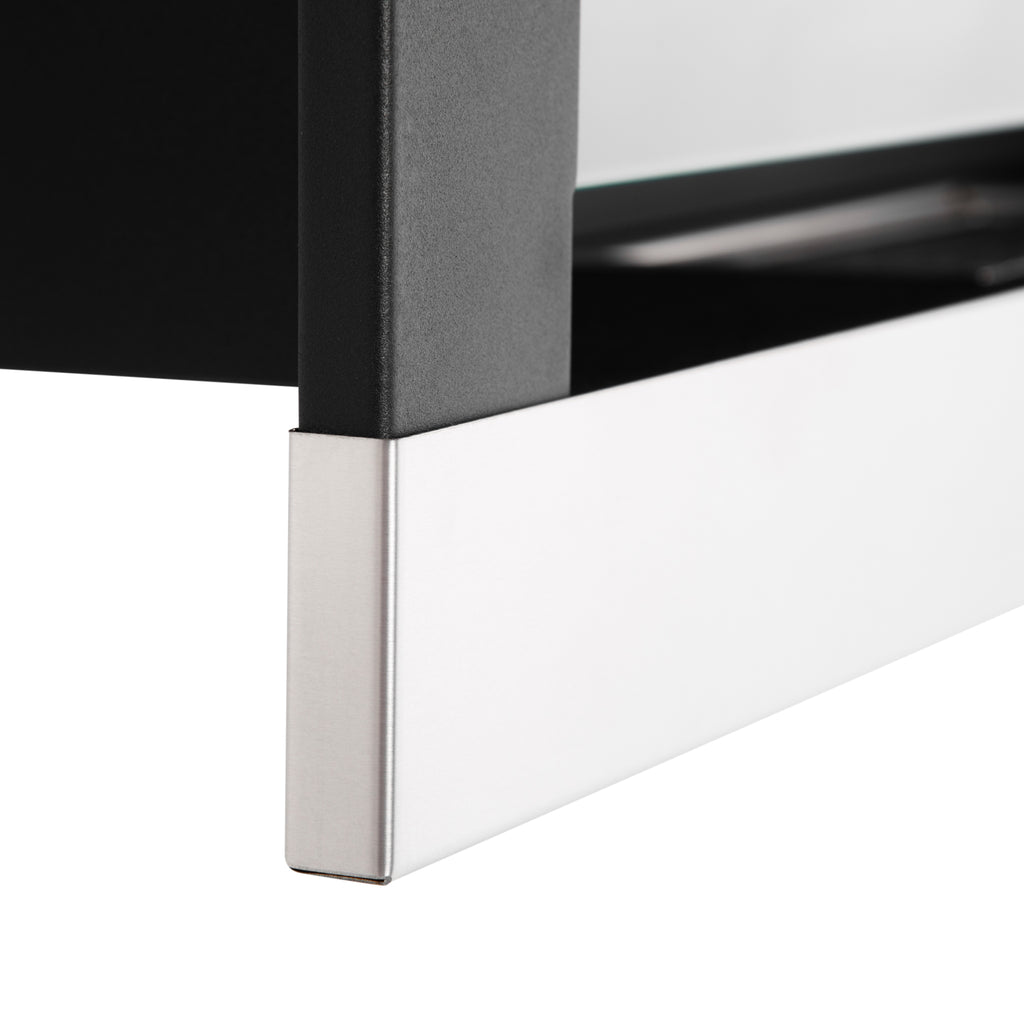 Stainless Steel Bioethanol Fireplace, 2.5h Burn Time with 1.5L Tank and 20m² Coverage, 90x16x40 cm, Silver