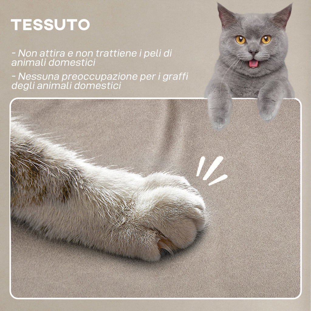 Electric Recliner Chair with Remote Control and Footrest, in Velvet Effect Fabric, 80x83x104 cm, Brown