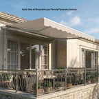 Outsunny Replacement Canopy for Retractable Awning, UV 50+ Polyester, 3.5x2.5 m, Cream