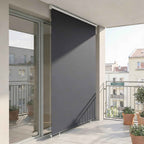 Outsunny Anti-UV Polyester Roller Blind with Chain, 240x160 cm, Dark Grey