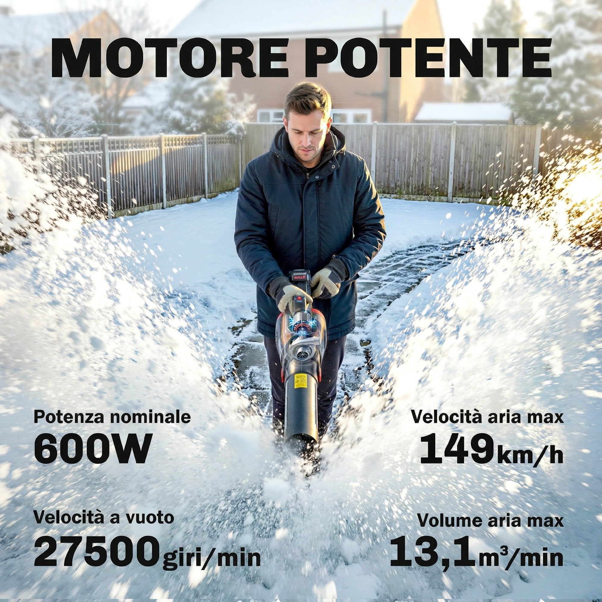 Outsunny 18V Cordless Leaf Blower, 600W Brushless Motor, 3 Speed Levels, Turbo Boost, Battery Charger, Lightweight