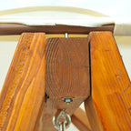 Classic Style Garden Swing Solid Pine Wood Compliant with FS Standards Polyester Fabric Sun Shade Canopy with PA Coating 162x130x185cm 240kg