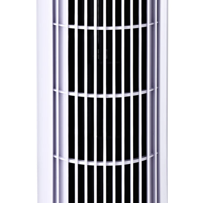45W 3-Speed ??Oscillating Tower Fan, ABS Plastic Column Fan, 27x27x75cm, White