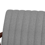 Homcom Modern Chamber Armchair Padded in fabric and wood with tubular seams, gray - Borgè