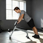 SPORTNOW Adjustable and Foldable Multifunctional Roman Bench, 150 kg Capacity, Silver