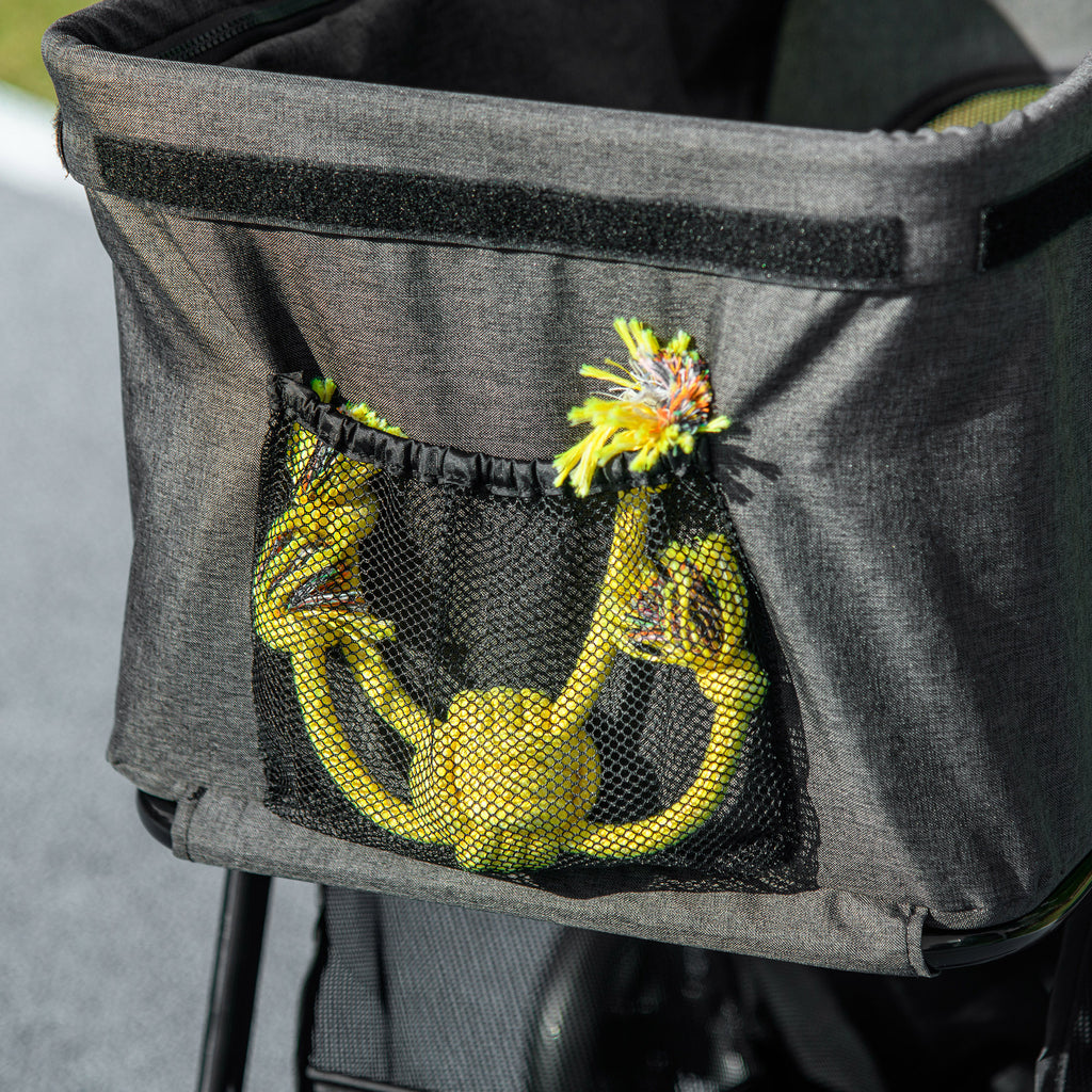 PawHut 3 in 1 Dog Stroller Convertible into Bag and Carrier with Leash and Cushion, Gray - Borgè