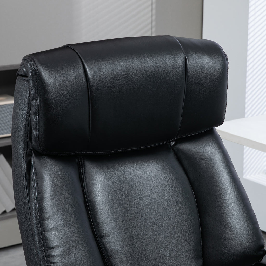 View of office armchair massage and heated with 2 massage points and 8 programs, black - Borgè