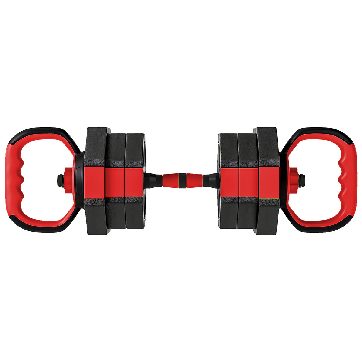 SPORTNOW 6-in-1 Multifunction Gym Weight Set, 20kg Total, Made of Plastic and Sand, 125x18x18 cm, Red