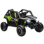 AIYAPLAY Electric Ride-On Toy Car for Children 3-5 Years Old, 12V, Licensed by KAWASAKI, Dual Motor, Remote Control and Music, Black