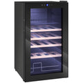 63L Wine Cooler with Adjustable Shelves for 16 Bottles and 25 Cans, 43x45x74 cm, Black