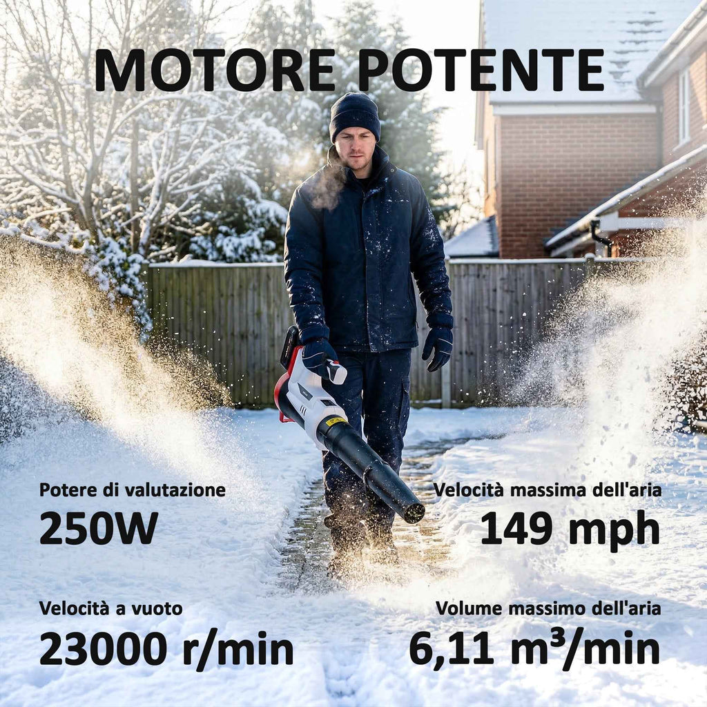 Outsunny Cordless Leaf Blower with 4000mAh Battery and Charger, 18V, Lightweight with 6 Speed Levels