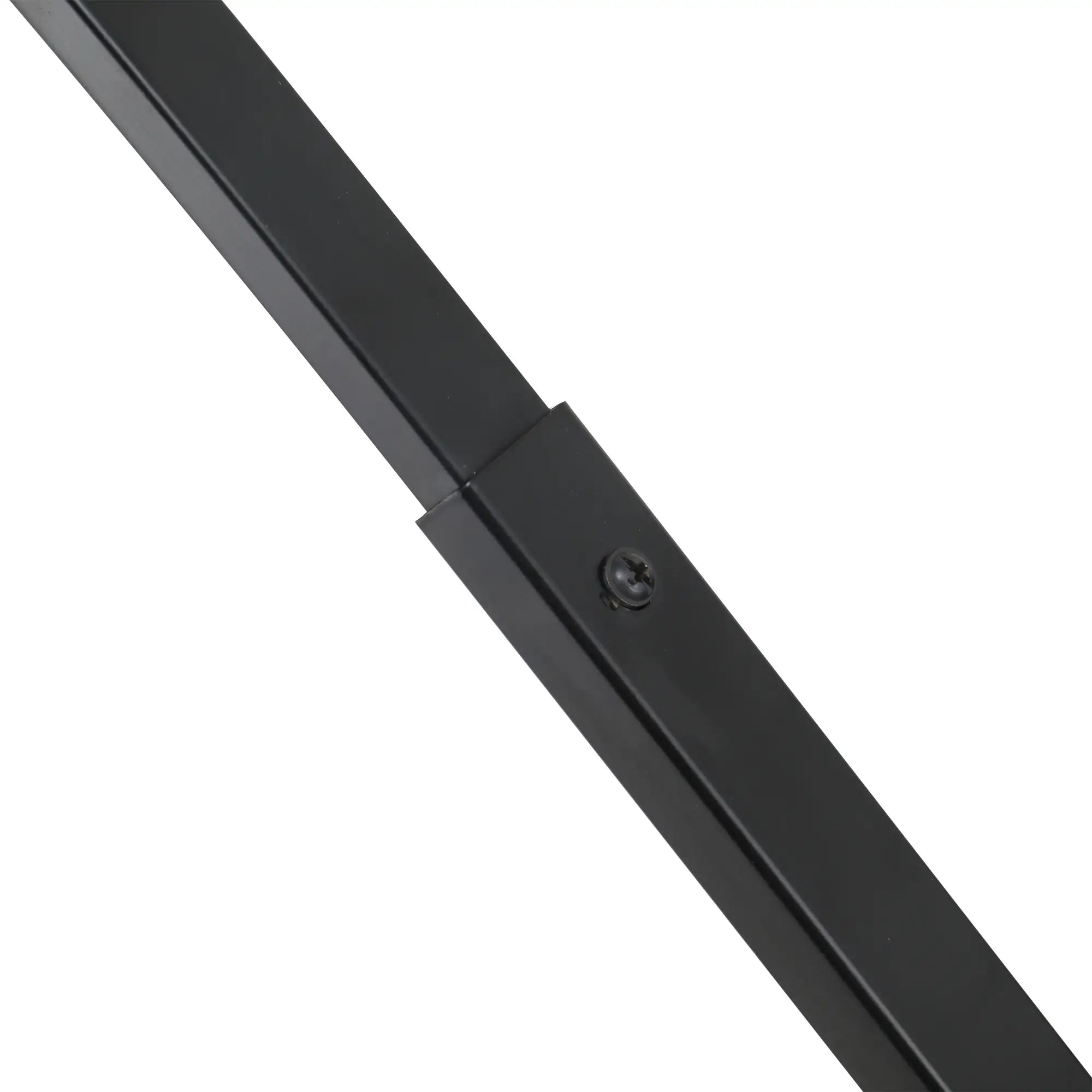 Arc Floor Lamp with Fabric Shade and Foot Switch, Ø47x105x190cm, Black