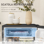 Hotels / Kitchenettes 91L Mini / Small Refrigerator with Adjustable Thermostat, Adjustable Shelves and Drawer, Silver