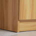 Space-Saving and Modern Wooden Shoe Cabinet for 12 Pairs with 4 Open Shelves, 83x30x90 cm, Light Brown