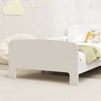 AIYAPLAY Children's bed with safety rail and slatted base, 3-8 years, 70x140 cm, white