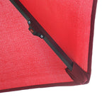 3x2.4m Garden Umbrella with Crank and 8 Solar-Powered LED Strips, Dark Red