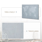120x90cm Canvas Print for Home and Office, Pine Wood Canvas and Polyurethane Resin Ink, Grey and White