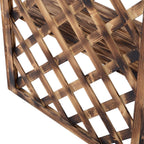 3-Tier Fir Wood Outdoor Plant Stand, Indoor and Outdoor Plant Holder, Balcony Planter, 80x40x148cm