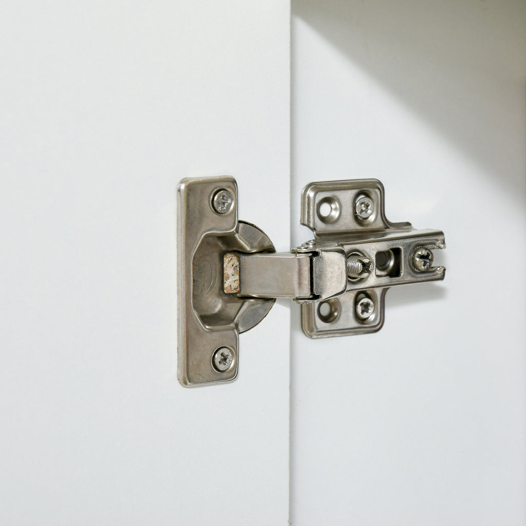 HOMCOM Modern 3-Door Sideboard with Colorful LED Lights and Remote Control, Wooden, 155x40x92cm - White