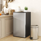 Hotels / Kitchenettes 91L Mini / Small Refrigerator with Adjustable Thermostat, Adjustable Shelves and Drawer, Silver
