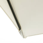 Space-Saving Crescent Wall-Mounted Umbrella with Crank Opening, Beige