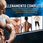 2 in 1 Barbell and Dumbbell Set 20kg Weights, Discs with Anti-Scratch Plastic Coating, Red and Black