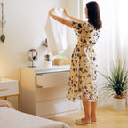 Modern 3-Drawer Chest of Drawers Without Handles for Bedroom and Living Room, 80x39x73 cm, White