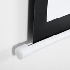 80" 16:9 Projector Screen with Adjustment Cord, Plastic and Metal, 187x8x150 cm, White