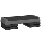 Adjustable Fitness Stepper 10.5/15.5/20.5 cm with Non-Slip Surface and 250 kg Capacity, Grey