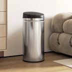 42L Motion Sensor Waste Bin with Automatic Opening, 30.5 x 30.5 x 68 cm, Black and Silver