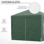 Outsunny Gazebo 3x3 m from waterproof garden in steel with oxford fabric cover, green - Borgè