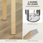 Set of 4 Stackable and Padded Stools with Fabric Upholstery and Wooden Legs, Khaki