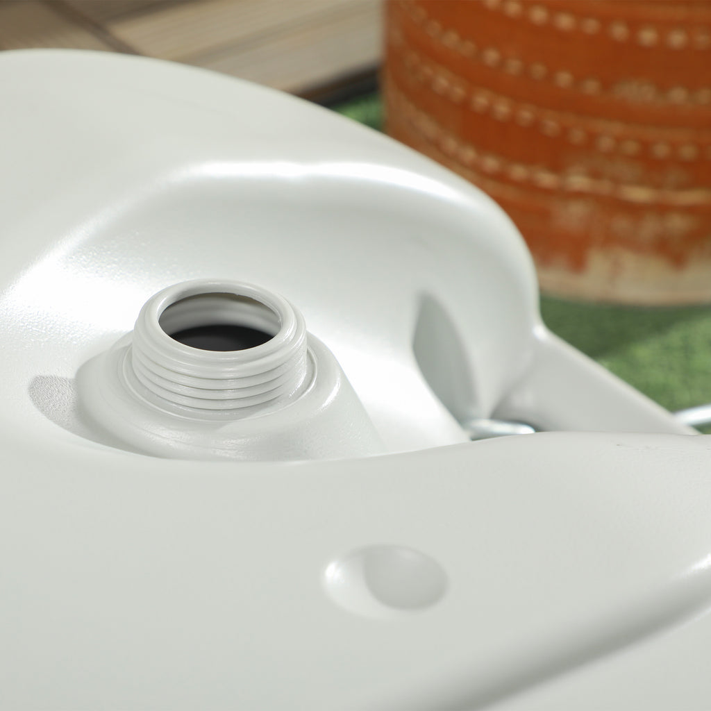 40L Camping Water Tank with Wheels and Adjustable Handle, Hose and Tap Included, Grey