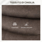 Lift Reclining Massage Chair with Heat and Dual Motors, Dark Brown