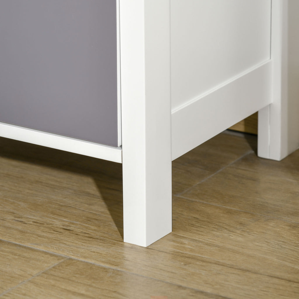 Chest of Drawers with 5 Colourful Drawers, Tall and Space-Saving Dresser, Multi-Coloured Blue