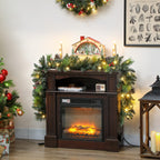 180cm Christmas Garland with Snow-Covered Branches and 30 White Lights, Pine Cones and Berries for Indoors