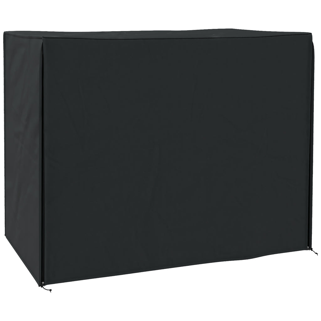 Outsunny 3-Seater Garden Swing Cover, Waterproof and UV-Proof, 220x125x172 cm, Black