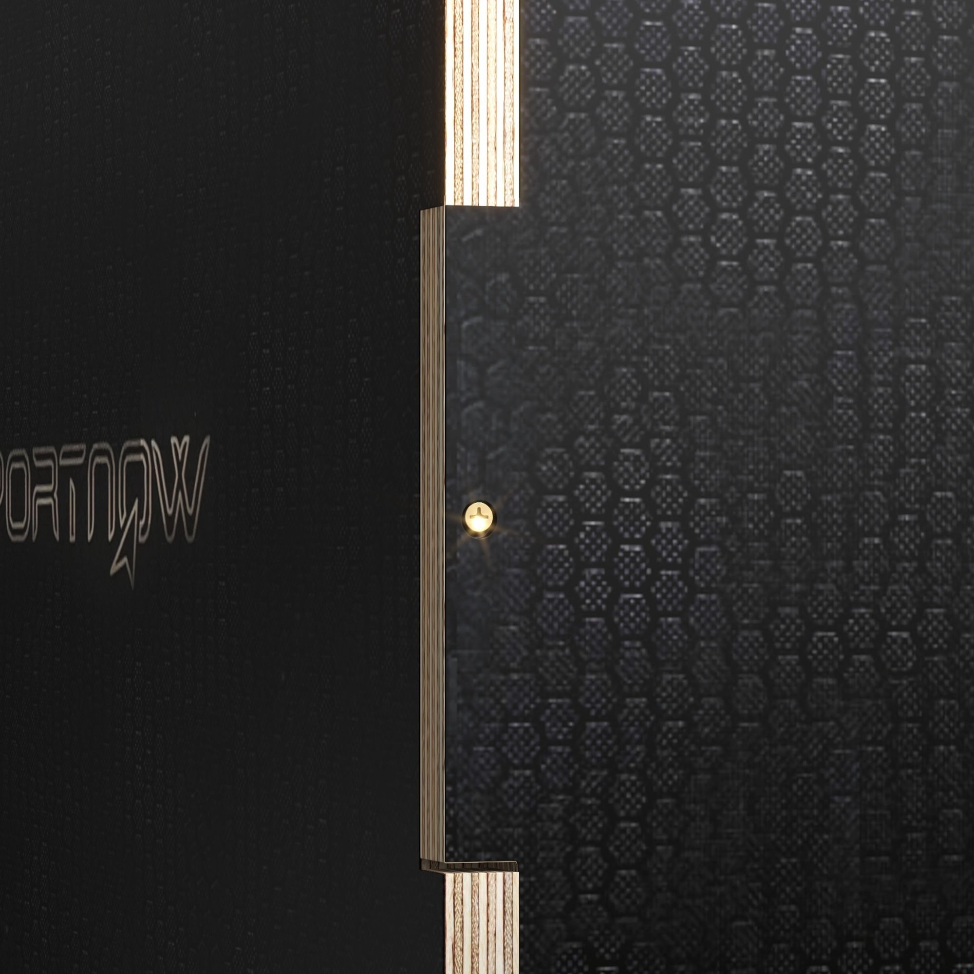 3-Height Plyometric Jump Box in Non-Slip Wood, 41-36-31cm, Black