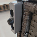 Outsunny garden wardrobe in Rattan pe with 2 rooms, 60x63x120cm, gray - Borgè