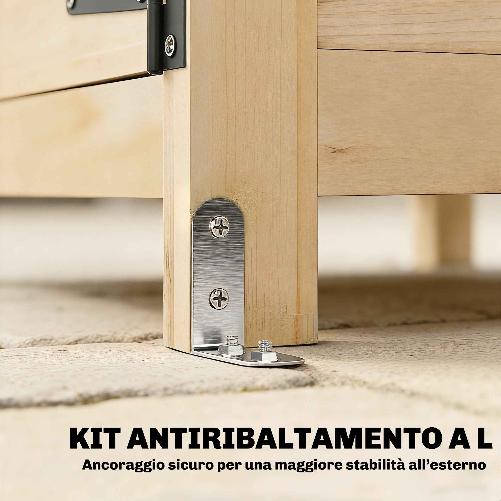 Outsunny Outdoor Cabinet: Garden Shed with Ventilated Door and Anti-Tip Kit.