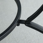 3-in-1 Outdoor Fire Pit with Table, Grill, and Poker, Made of Metal and Ceramic, 75x75x60 cm