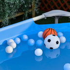 Freestanding Outdoor Pool, Rectangular Above Ground Pool with Filter and Valve in Steel and PVC, Blue, 252x152x65cm - Borge' Group Limited